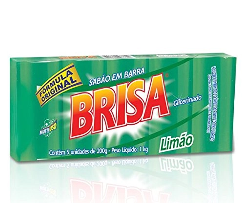 Sabao Em Pedra Brisa Limao 5unidade