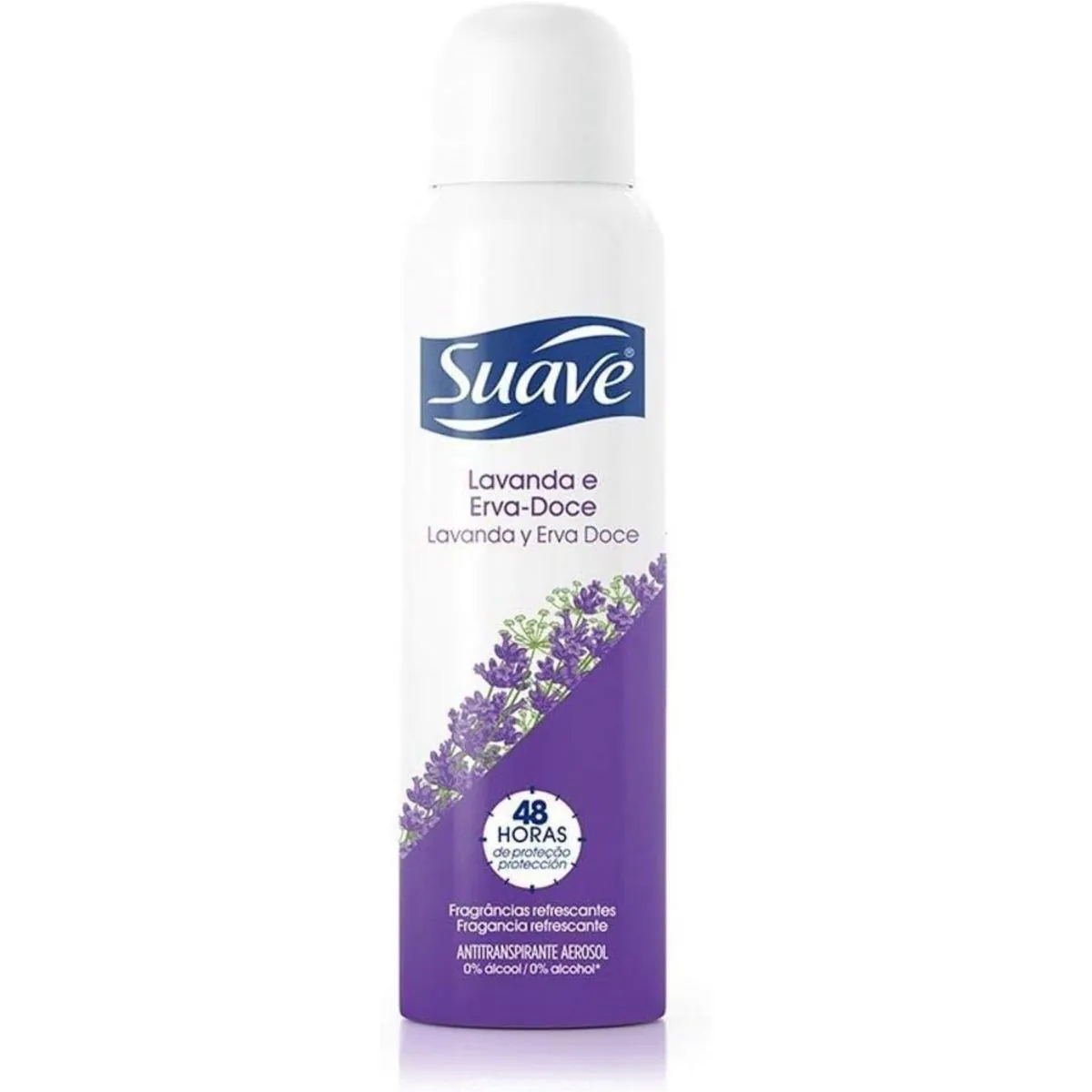 Kit c/2 Unidades de Desodorante Antitranspirante Suave Lavanda E Erva Doce 150ml