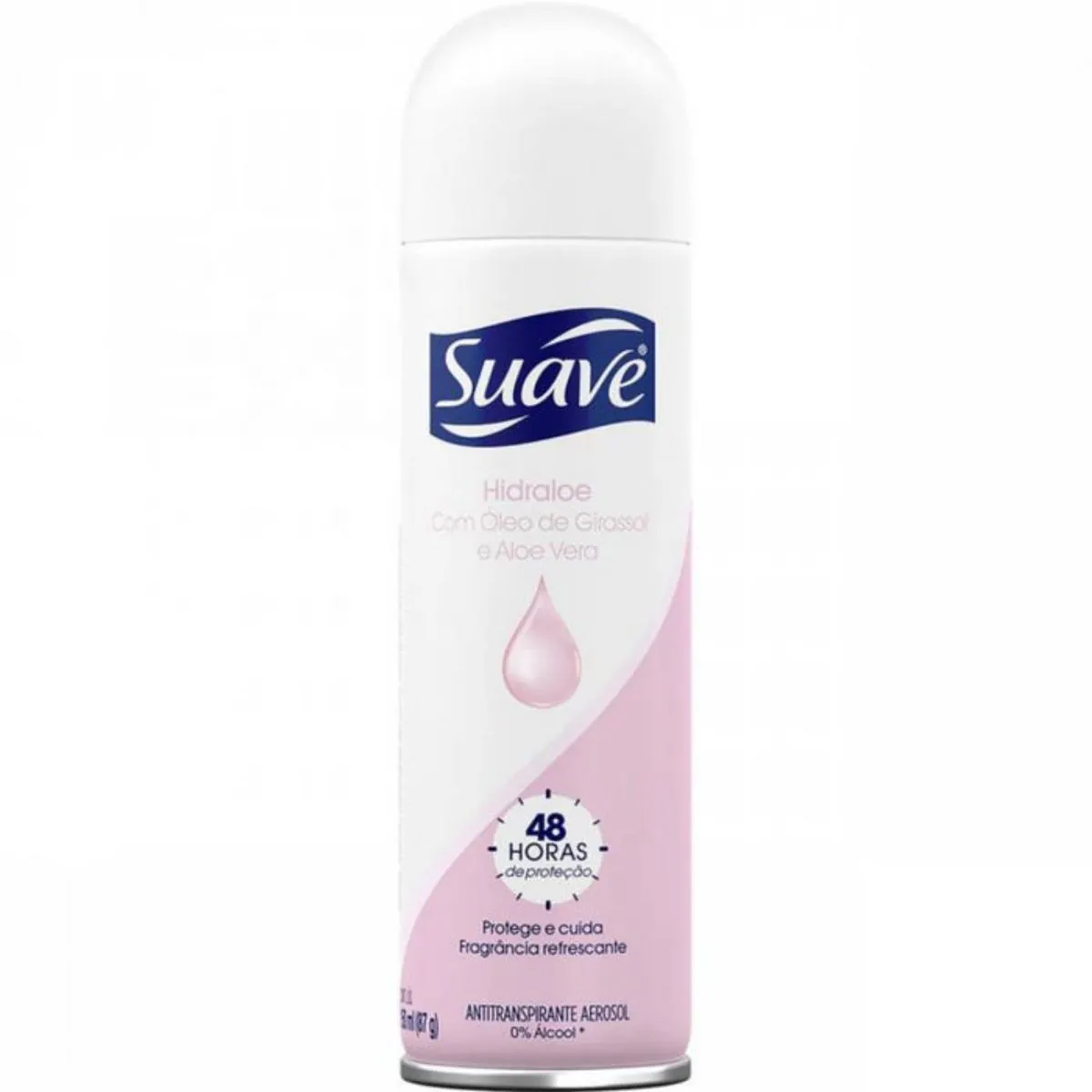 Kit c/2 Unidades de Desodorante Aerosol Suave Hidraloe 150ml