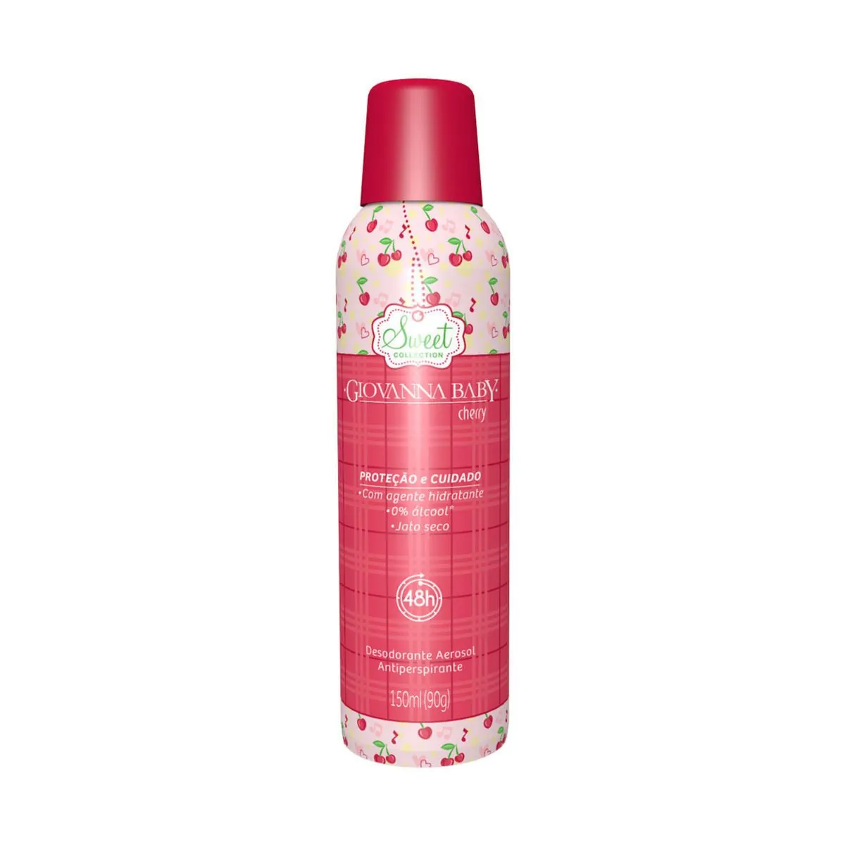 Kit c/2 Unidades de Desodorante Giovanna Baby Aero Cherry 150ml