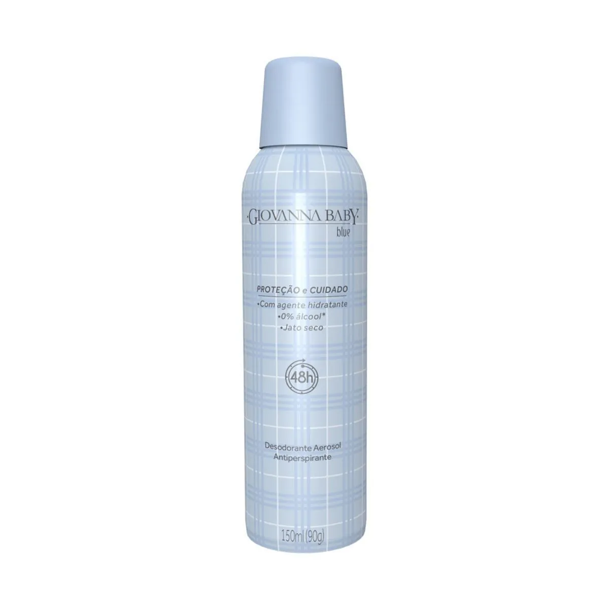 Kit c/2 Unidades de Desodorante Giovanna Baby Aero S/Alumínio Blue 150ml
