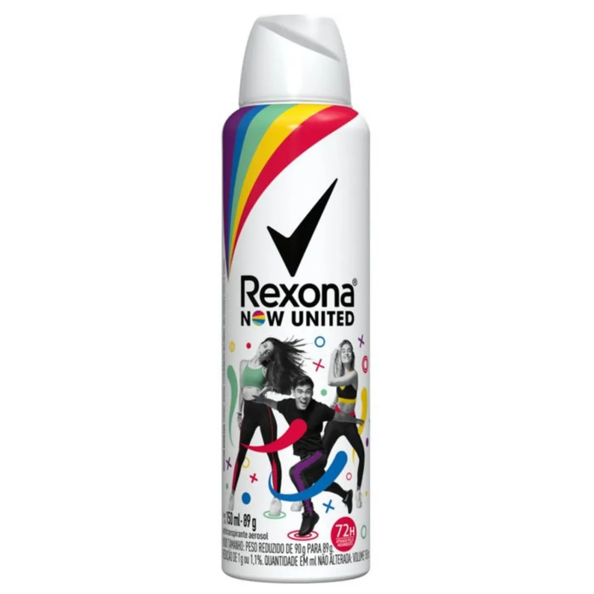 Kit c/2 Unidades de Desodorante Rexona Aero Now United Novo 150ml