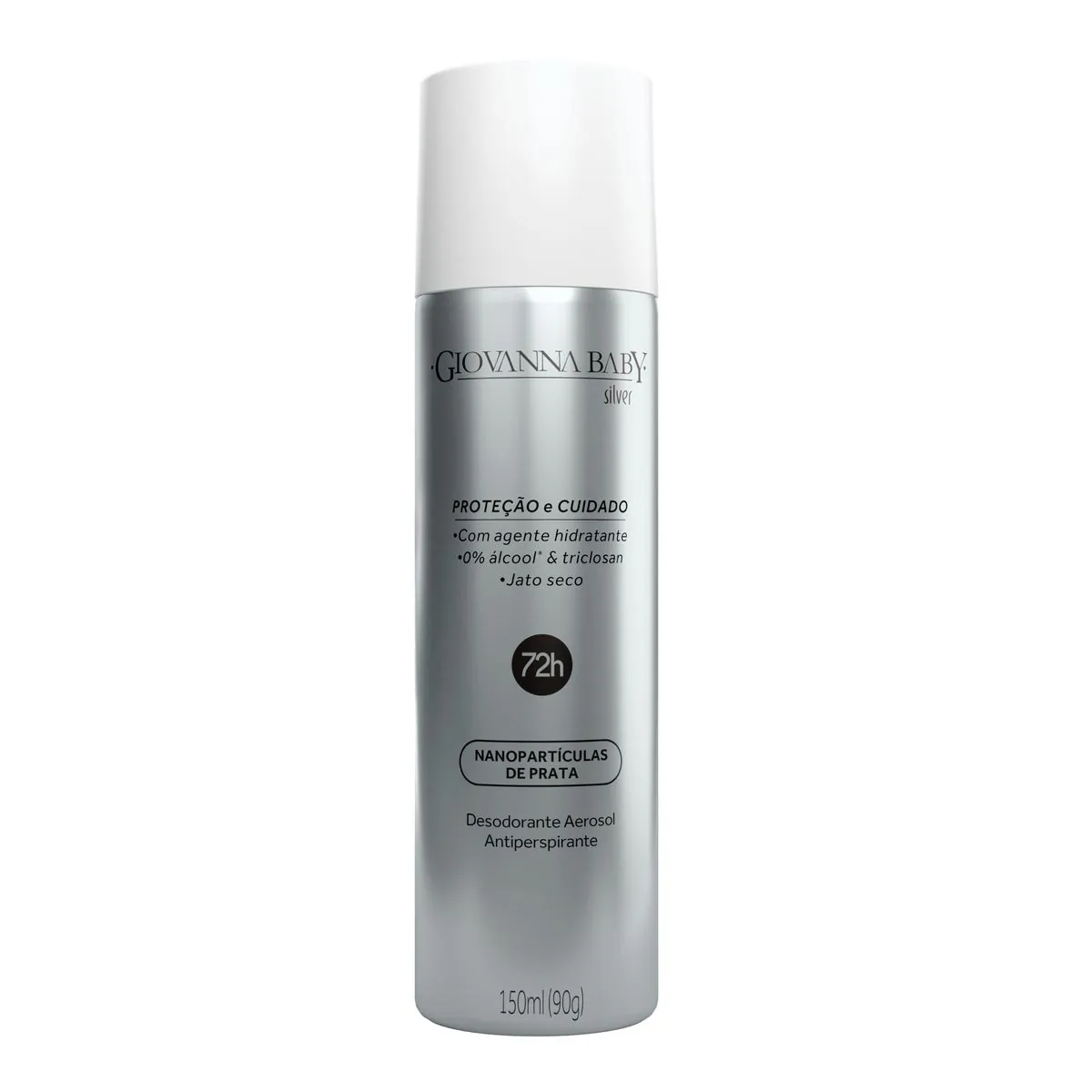 Kit c/2 Unidades de Desodorante Giovanna Baby Aero Silver 150ml