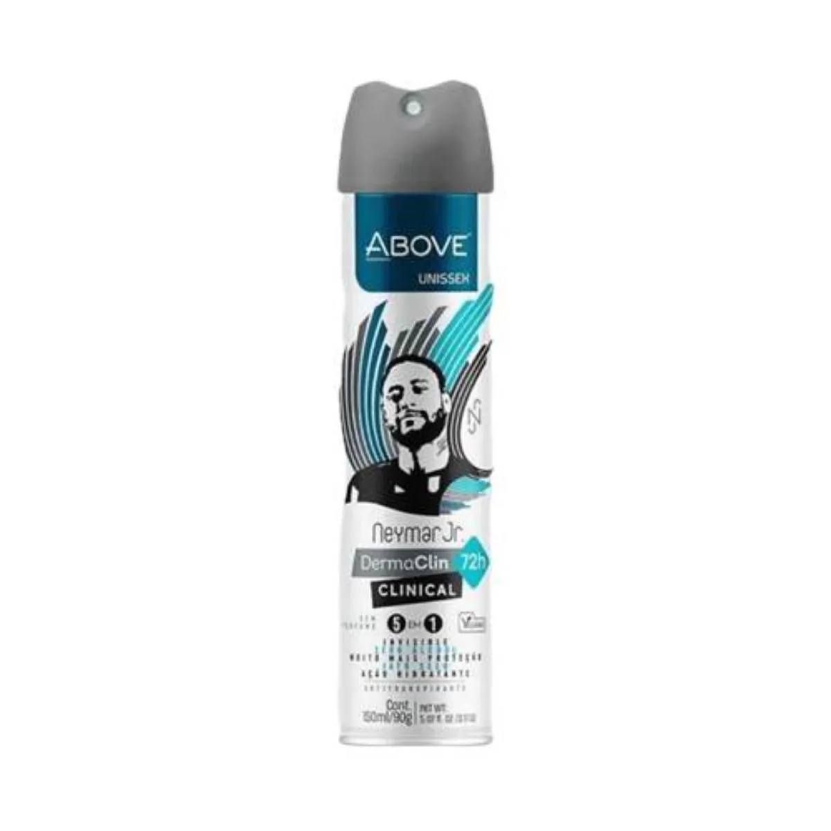 Kit c/2 Unidades de Desodorante Above Clinical Neymar Jr. Sem Perfume 150ml