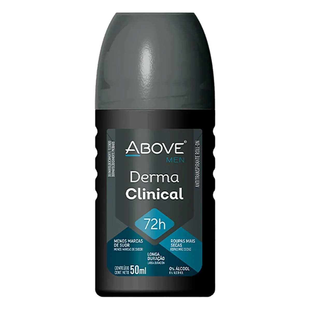 Kit c/2 Unidades de Above Desodorante Antitranspirante Rollon Derma Clinical Men 50Ml