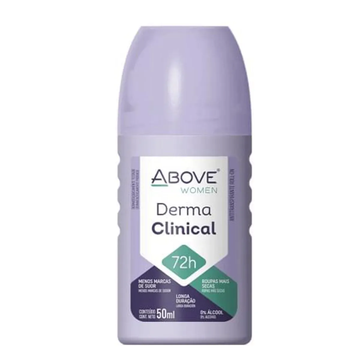 Kit c/2 Unidades de Desodorante Roll-on Above 50ml Feminino Derma Clinical