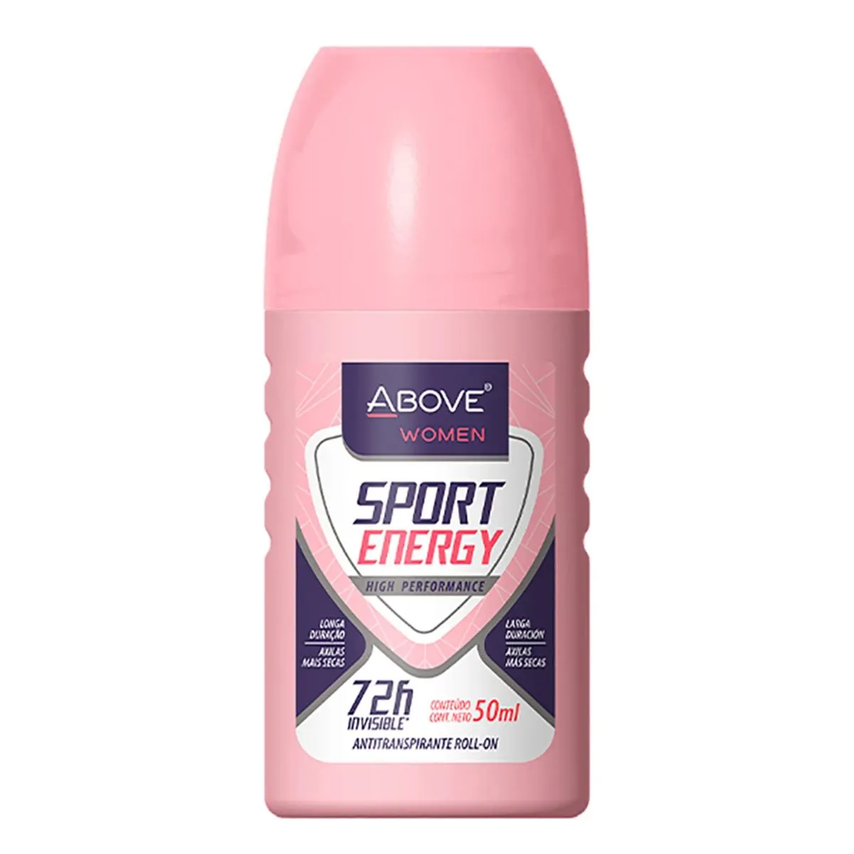 Kit c/2 Unidades de Desodorante Above Rollon Energy Women Sport 50ml