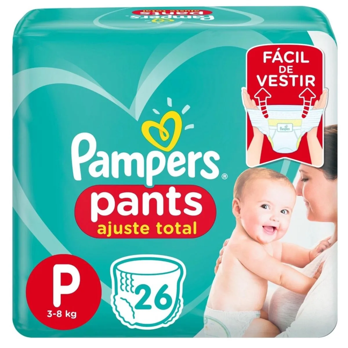 Kit 2 Fraldas Confortsec Pants Pacotao ”P” Pampers Simples Pc26 Unidades cada