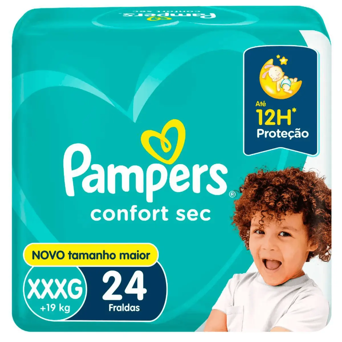 Kit 2 Fraldas Pampers Confort Sec Xxxg 24 Unidades cada