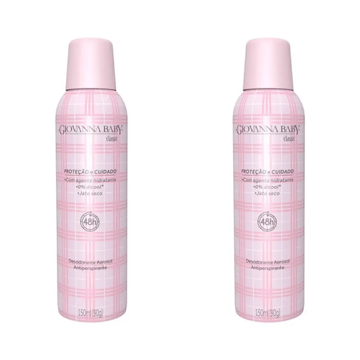 Kit c/2 Unidades de Giovanna Baby Desodorante Aerosol 150ml Classic