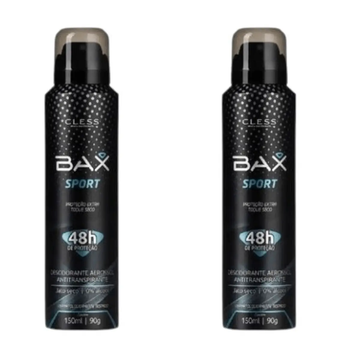Kit c/2 Unidades de Desodorante Aerosol Bax 150ml Sport Men
