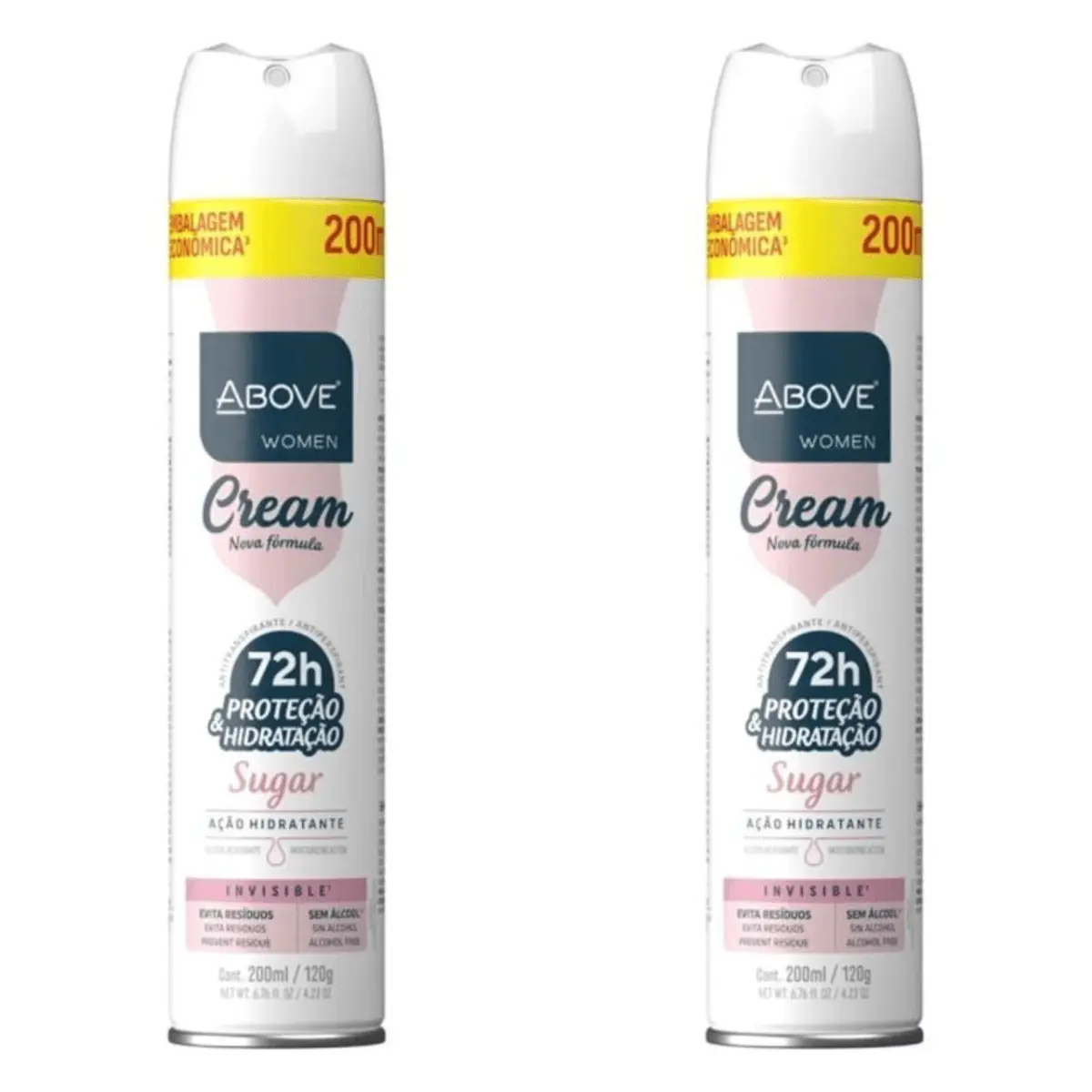 Kit c/2 Unidades de Desodorante Aerosol Above 200ml Cream Sugar