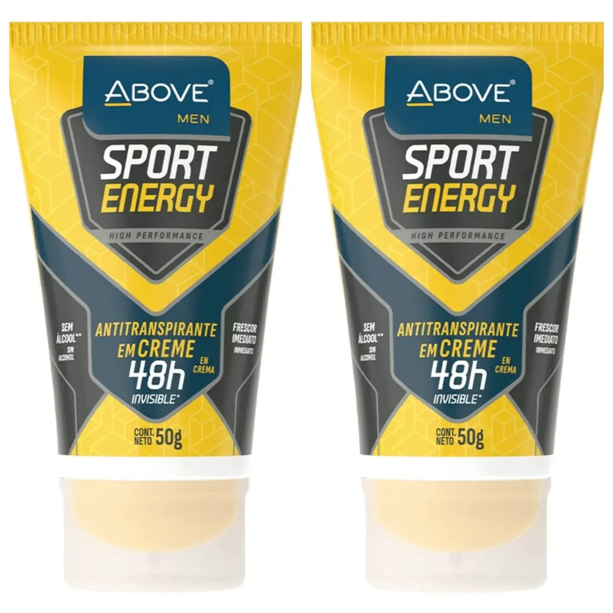 Kit c/2 Unidades de Desodorante Bisnaga Above 50g Sport Energy Men