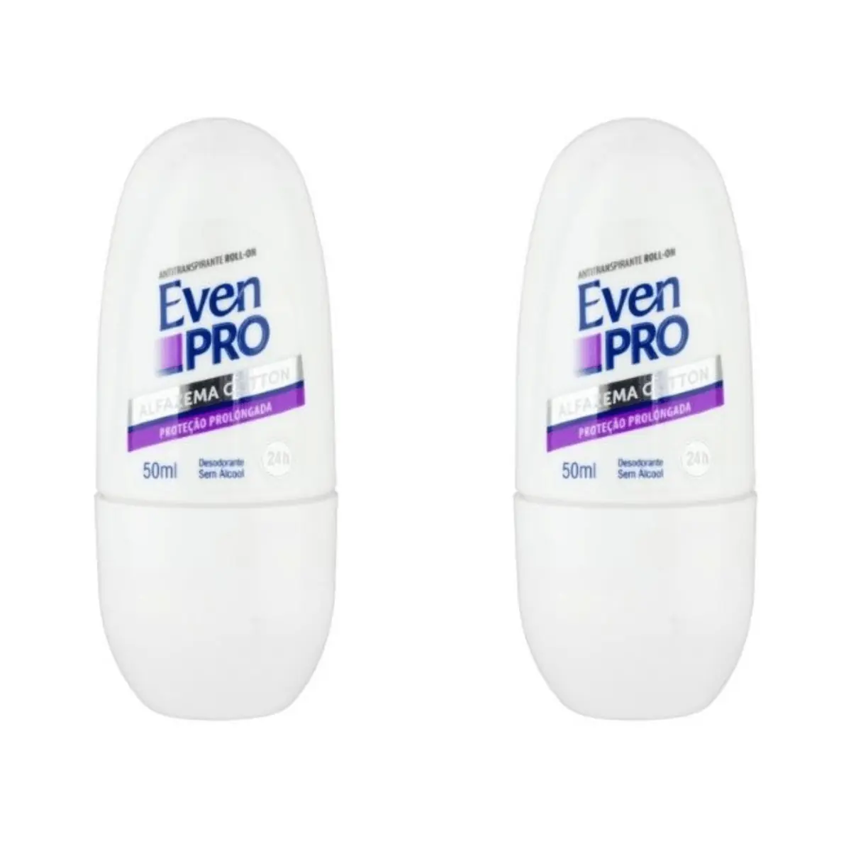 Kit c/2 Unidades de Desodorante Rollon 50ml Even Pro Alfazema Cotton