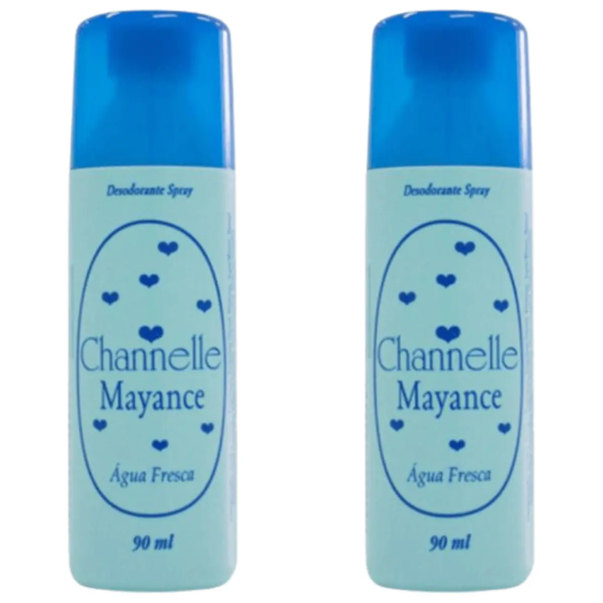 Kit c/2 Unidades de Desodorante Spray Chánnelle 90g Água Fresca