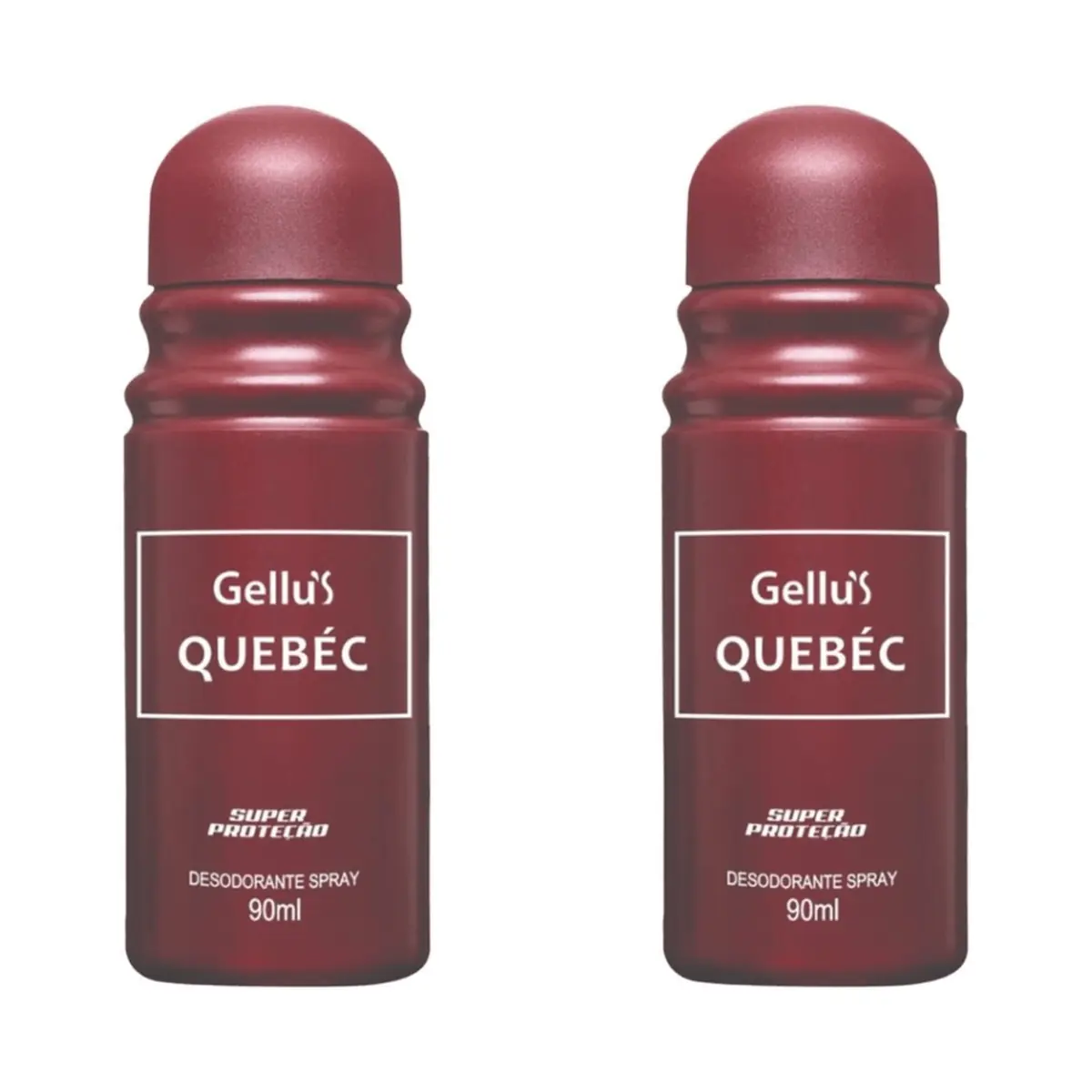 Kit c/2 Unidades de Desodorante Spray Gellus 90ml Quebec