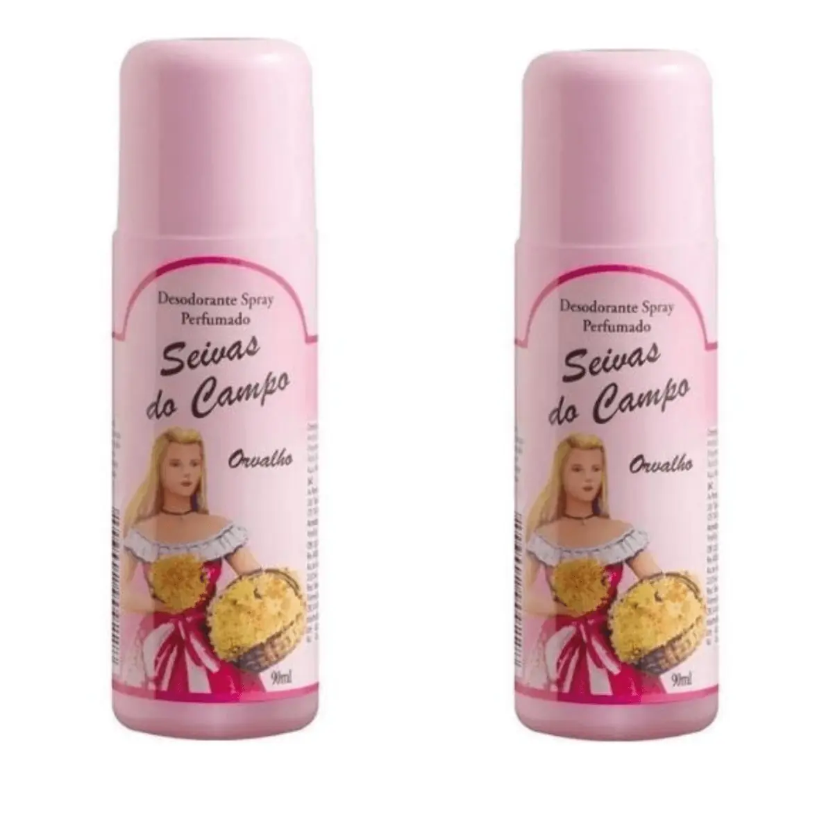 Kit c/2 Unidades de Desodorante Spray Seivas Do Campo 90ml Power
