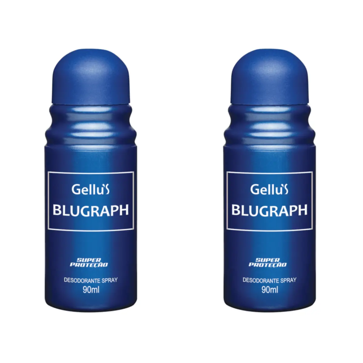 Kit c/2 Unidades de Desodorante Spray Gellus 90ml Blue Graphic