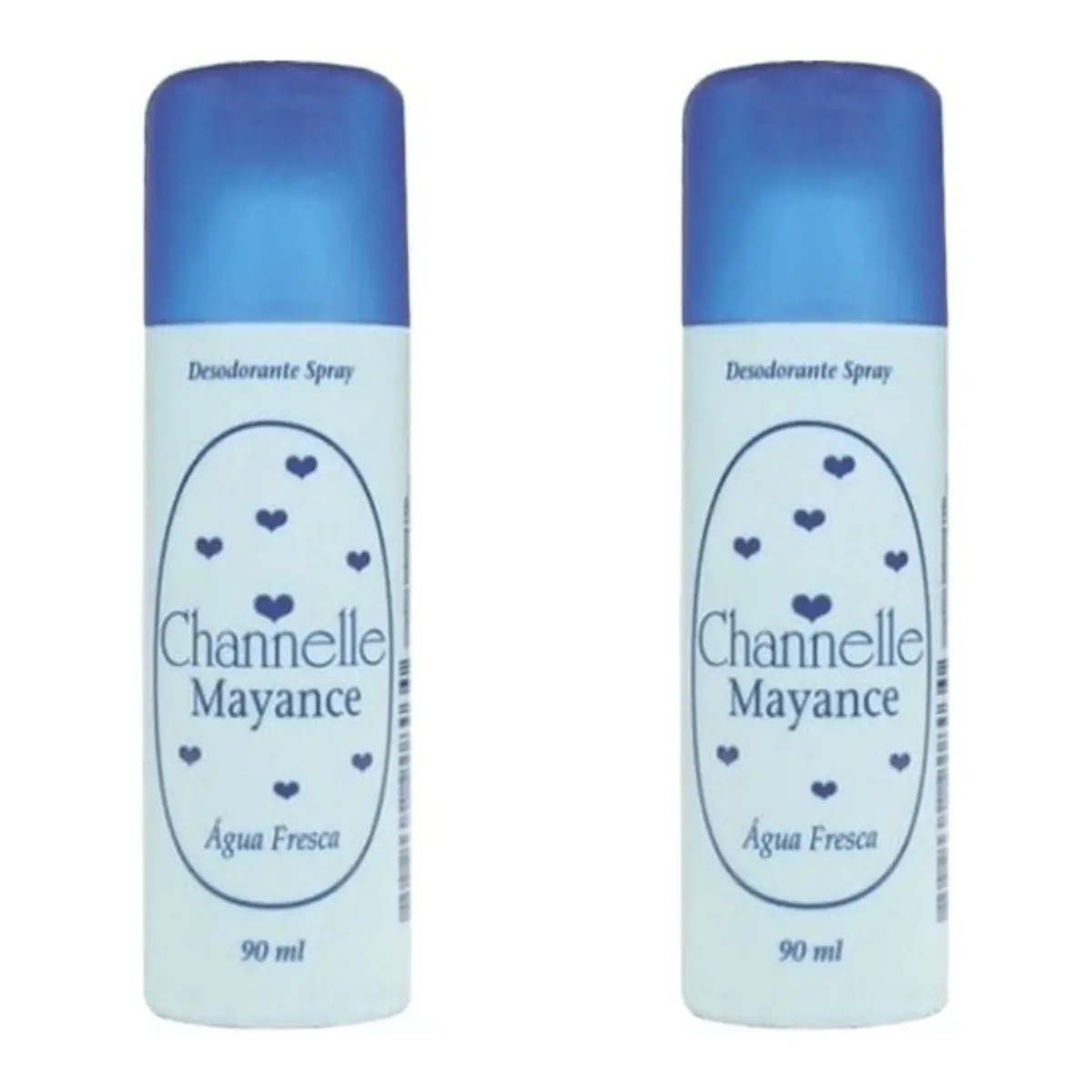 Kit c/2 Unidades de Desodorante Spray Channelle 90g Frescor