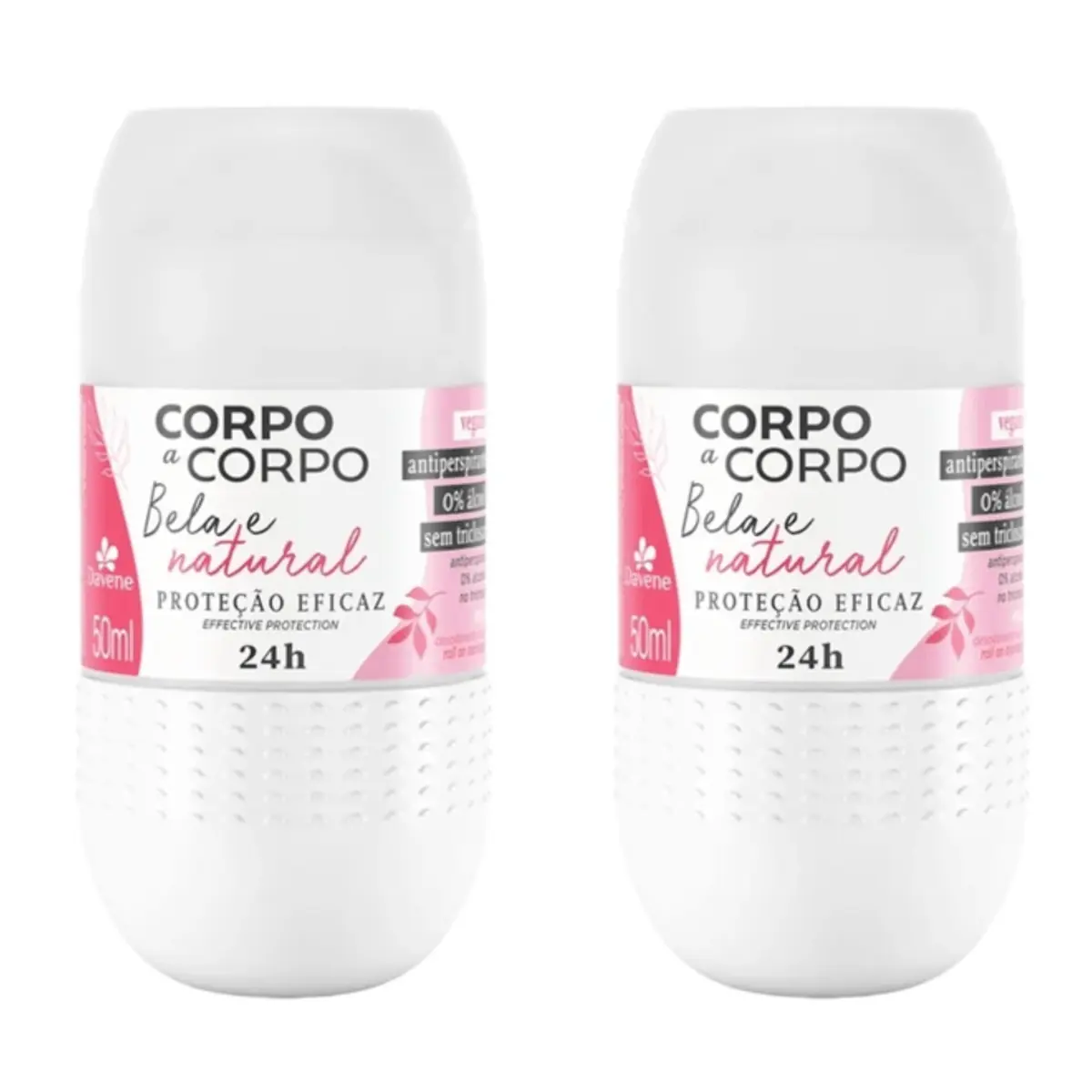 Kit c/2 Unidades de Davene Desodorante Roll-On Bela E Natural