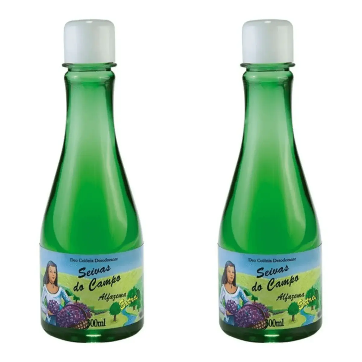 Kit c/2 Unidades de Colônia Desodorante Alfazema Seivas do Campo 300ml