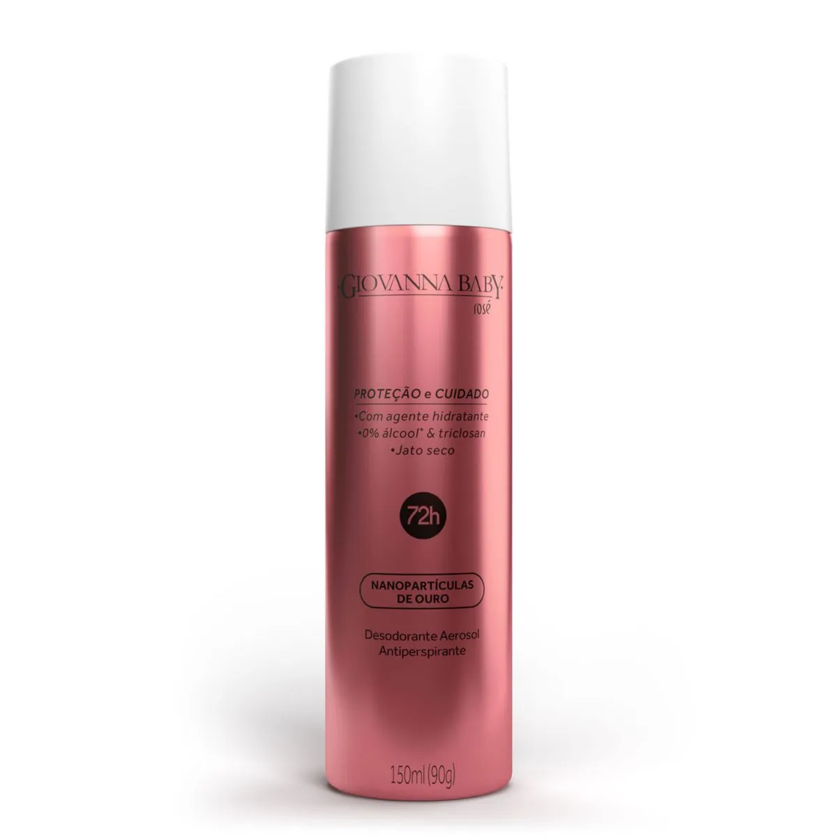 Kit c/2 Unidades de Desodorante Aerosol 72h Giovanna Baby Rosé 150ml