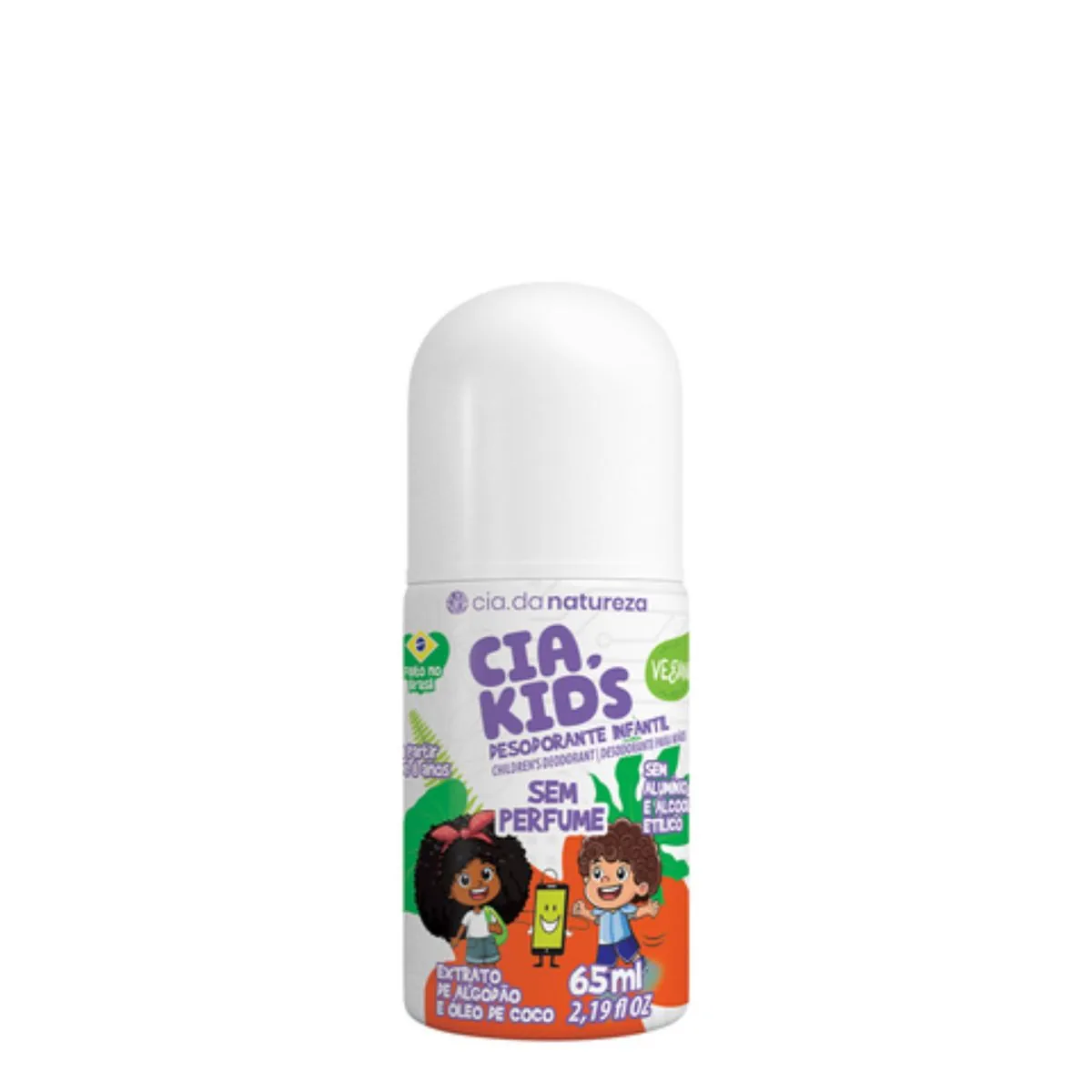 Kit c/2 Unidades de Desodorante Roll On Sem Perfume 65ml