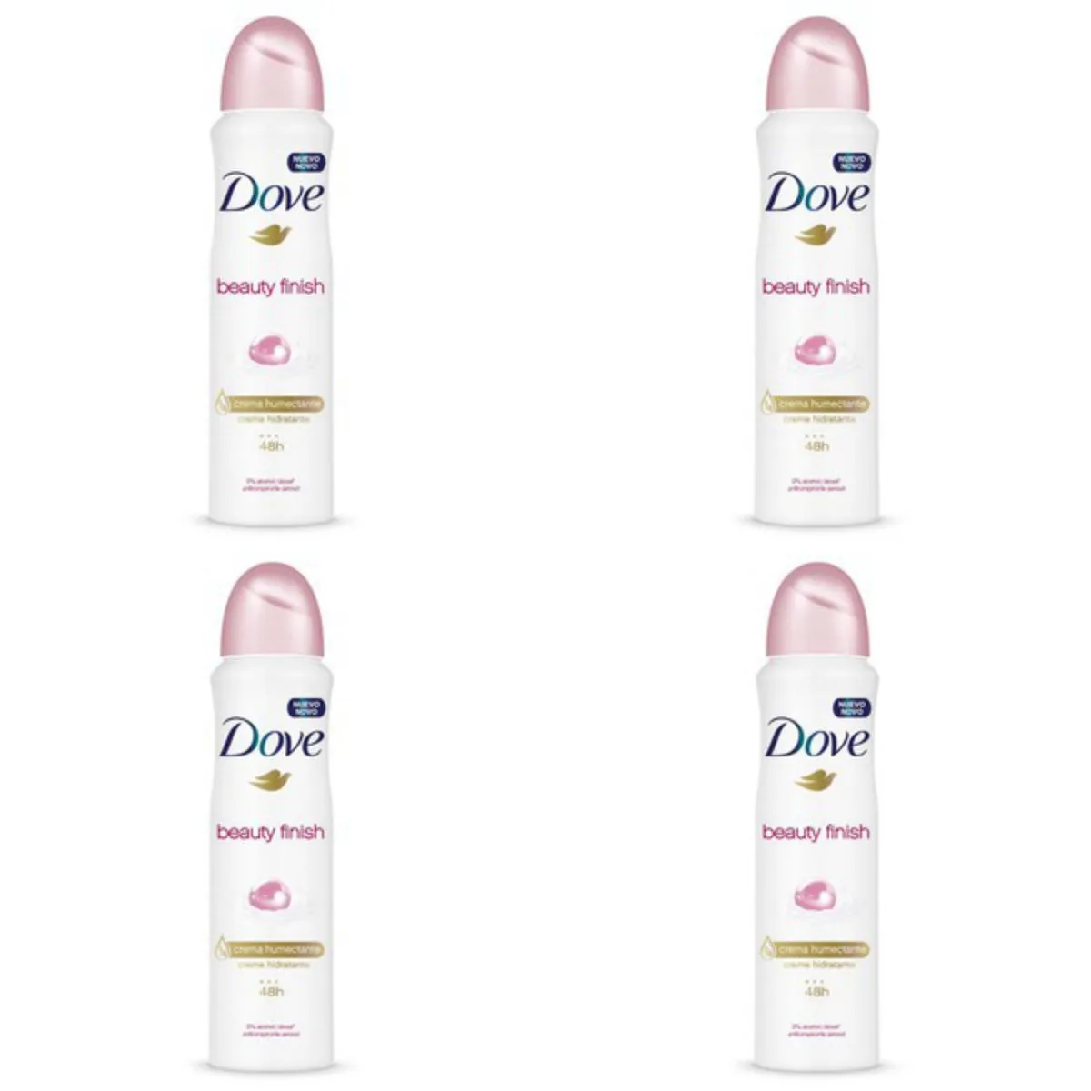 Kit c/4 Unidades de Desodorante Dove Aero Beuaty Finish 150ml
