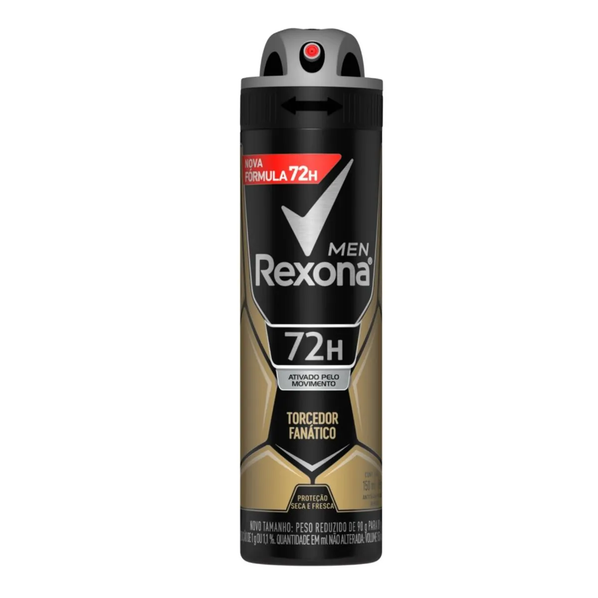 Kit c/4 Unidades de Desodorante Rexona Aero Men Torcedor Fan 150ml