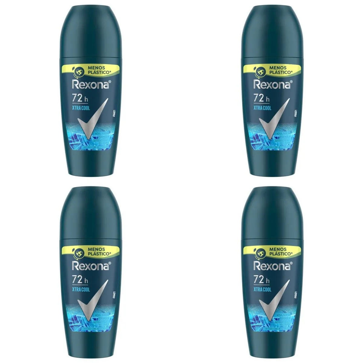 Kit c/4 Unidades de Desodorante Rexona Rollon Xtra Cool 50ml