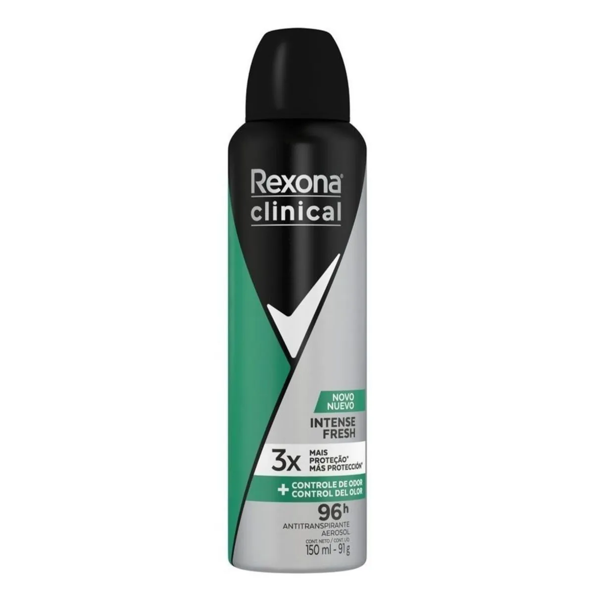 Kit c/4 Unidades de Desodorante Rexona Clinical Men Aerosol Intense Fresh 150ml