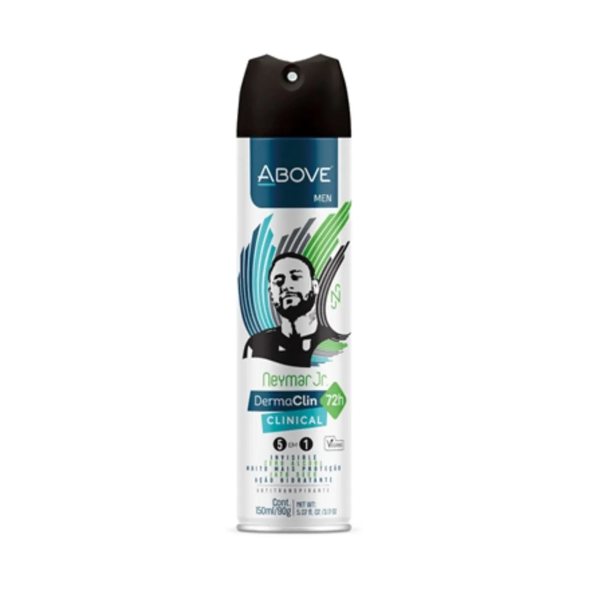 Kit c/4 Unidades de Desodorante Above Clinical Neymar Jr. Men Aerosol 150ml