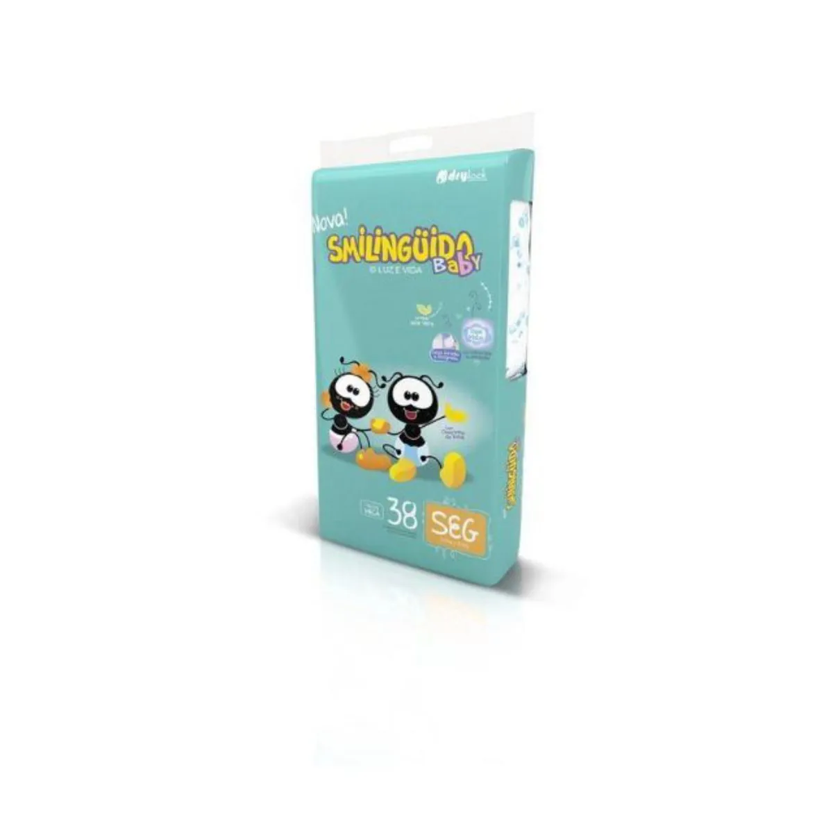 Kit 4 Fraldas Smilinguido Jumbinho Seg 38 Um