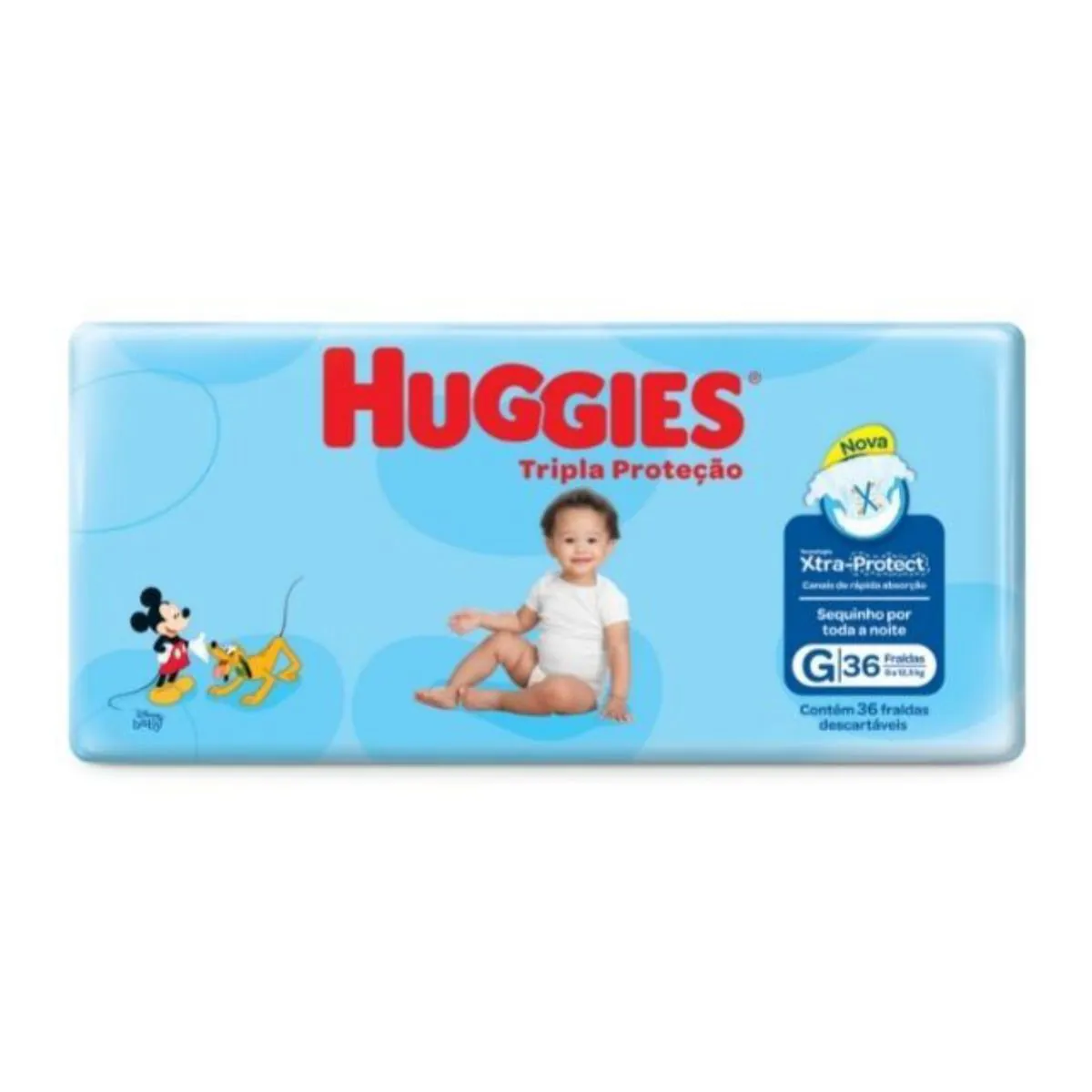 Kit 4 Fraldas Huggies Tripla (G) 36 Unidades cada