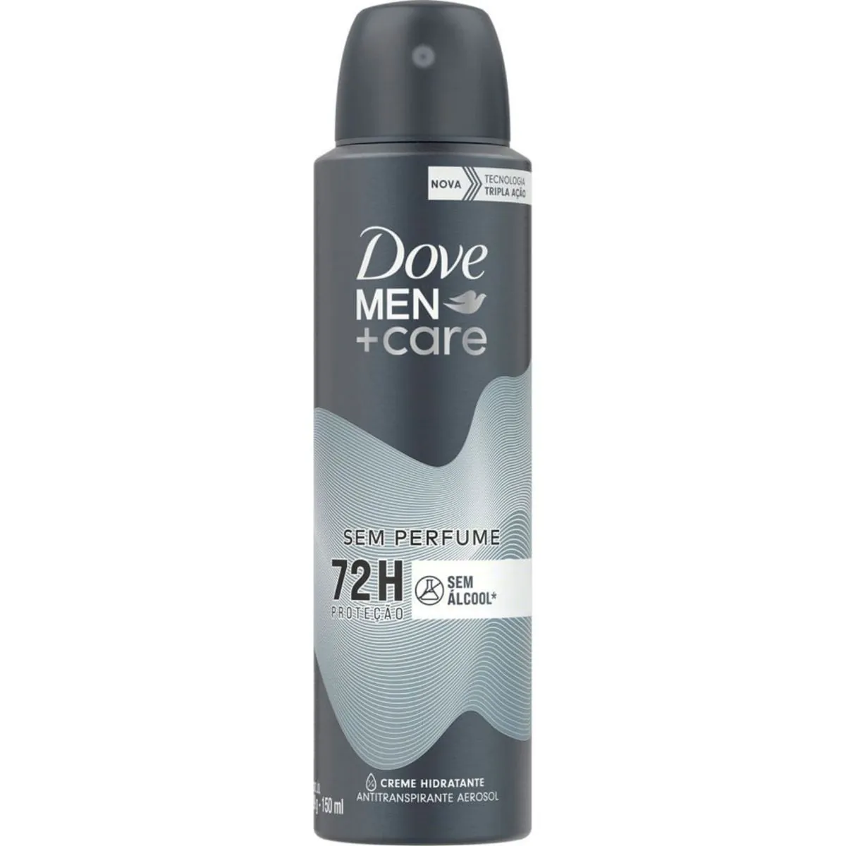 Kit c/4 Unidades de Desodorante Antitranspirante Dove Aerosol Men+Care Sem Perfume 150ml