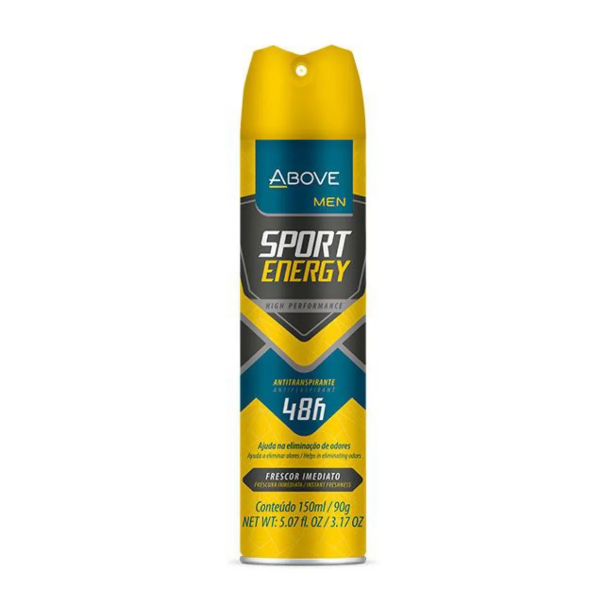 Kit c/4 Unidades de Desodorante Antibacteriano Aerosol Above Clássico 150ml Energy Men