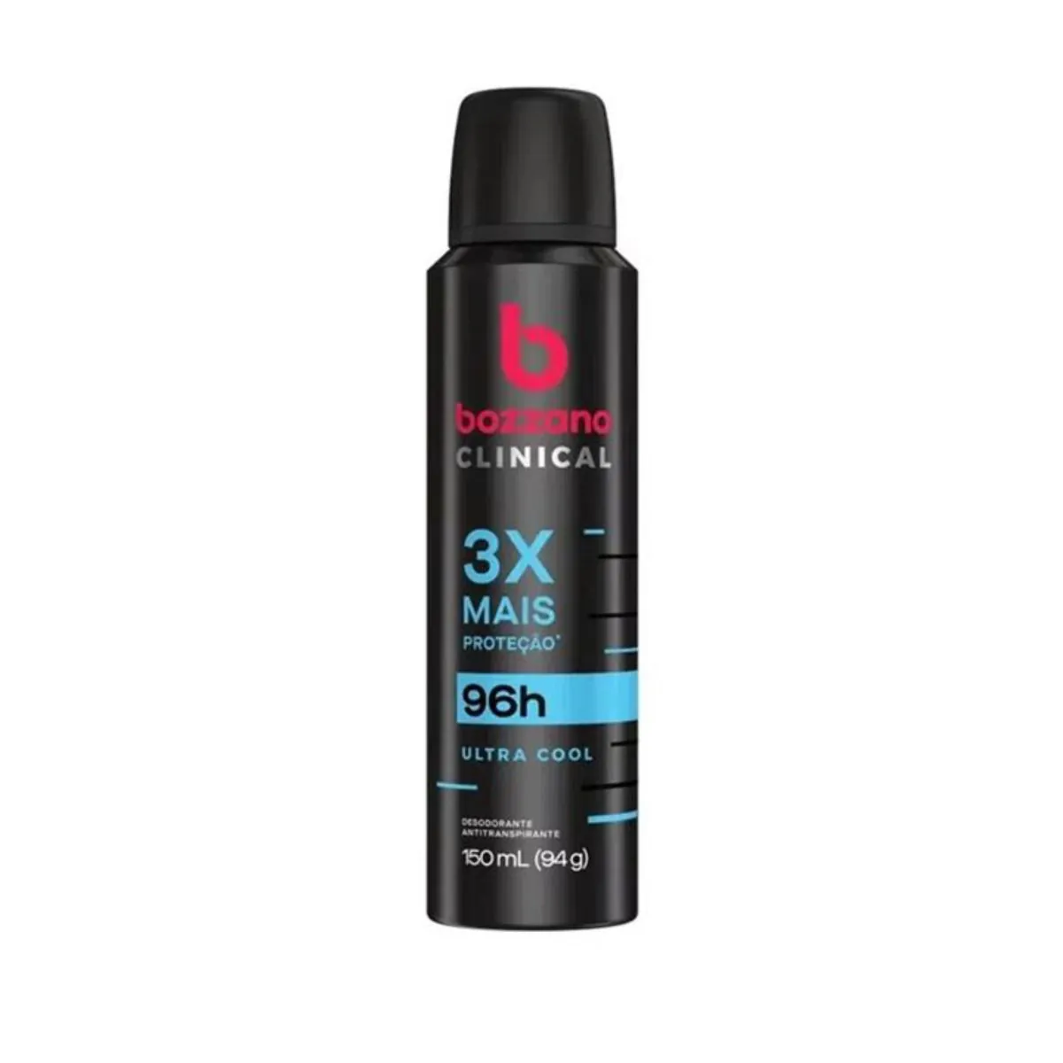 Kit c/4 Unidades de Desodorante Aerosol Bozzano Clinical 94g Ultra Cool