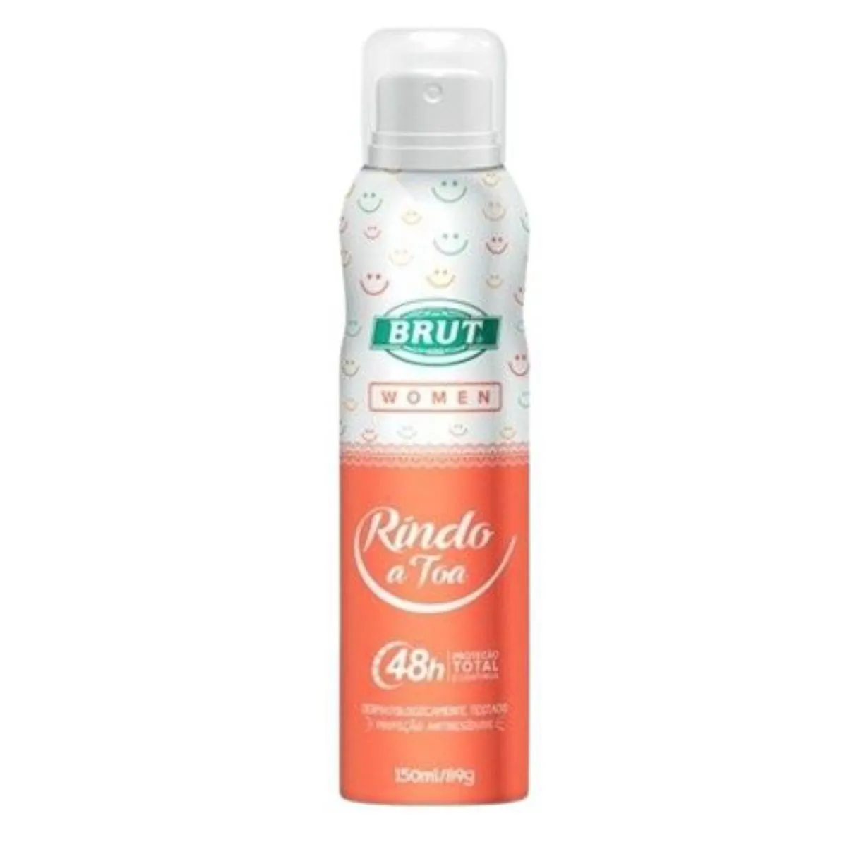 Kit c/4 Unidades de Desodorante Aerosol Brut 150ml Feminino Rindo A Toa