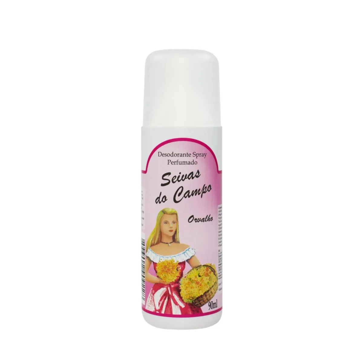 Kit c/4 Unidades de Desodorante Spray Seivas Do Campo 90ml Orvalho