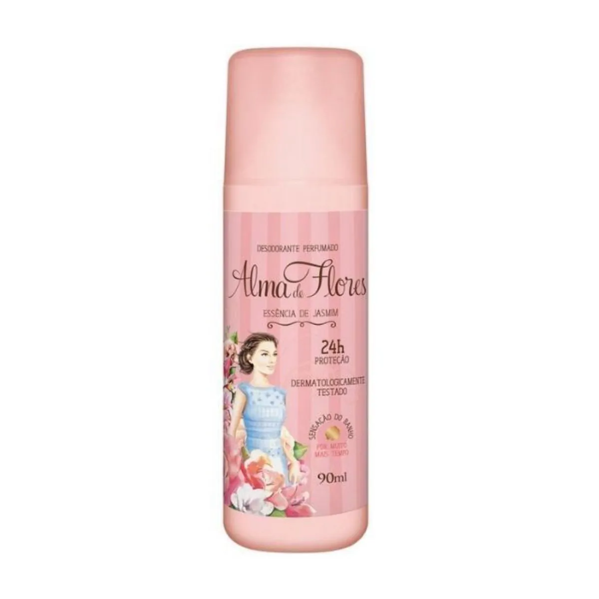 Kit c/4 Unidades de Desodorante Spray Alma De Flores 90ml Jasmim