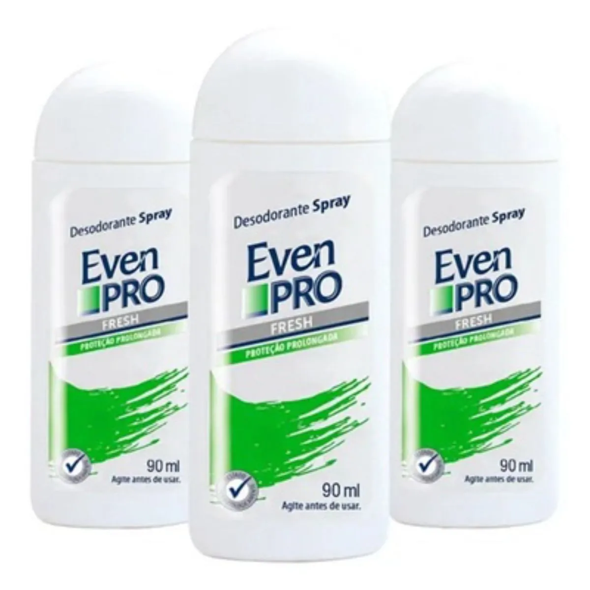 Kit c/3 Unidades de Desodorante Spray Even Pro 90ml Fresh