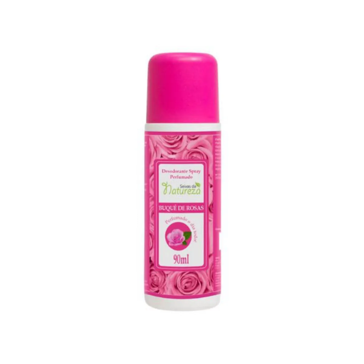 Kit c/4 Unidades de Desodorante Spray Seivas Da Natureza 90ml Buque De Rosas