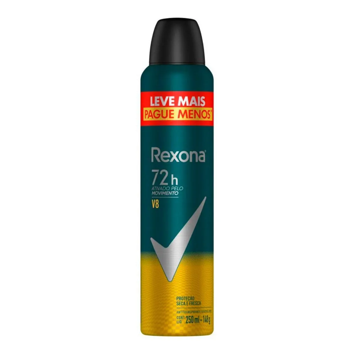 Kit c/9 Unidades de Desodorante Rexona Aero Men V8 250ml