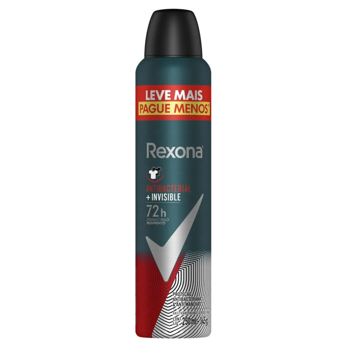 Kit c/9 Unidades de Desodorante Rexona Aero Men Antib/Invis 250ml