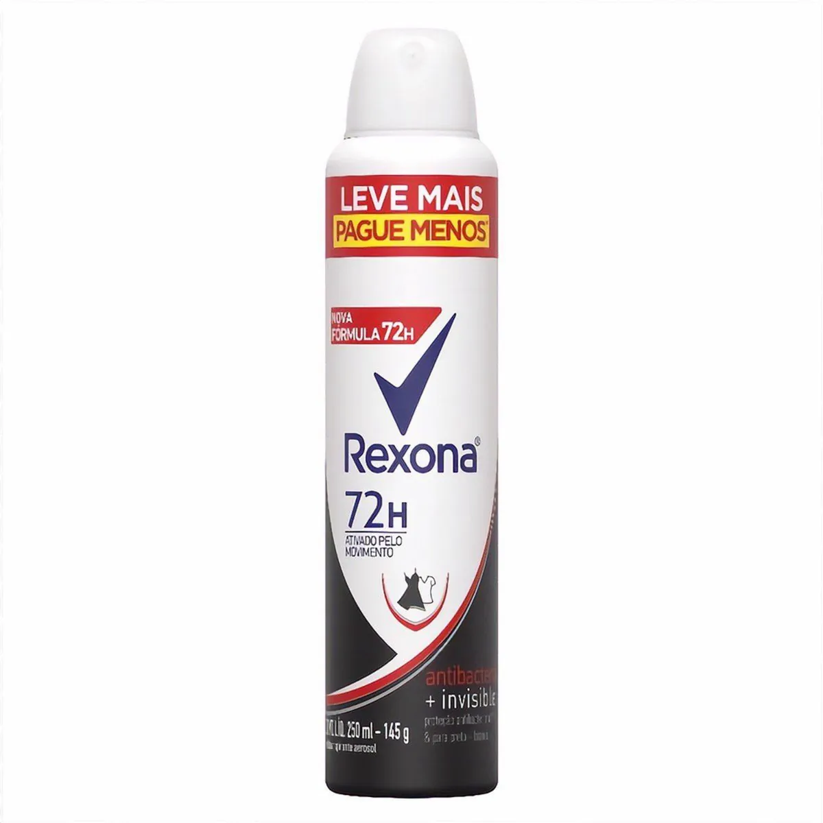 Kit c/9 Unidades de Desodorante Rexona Aero Women Antibacterial 250ml