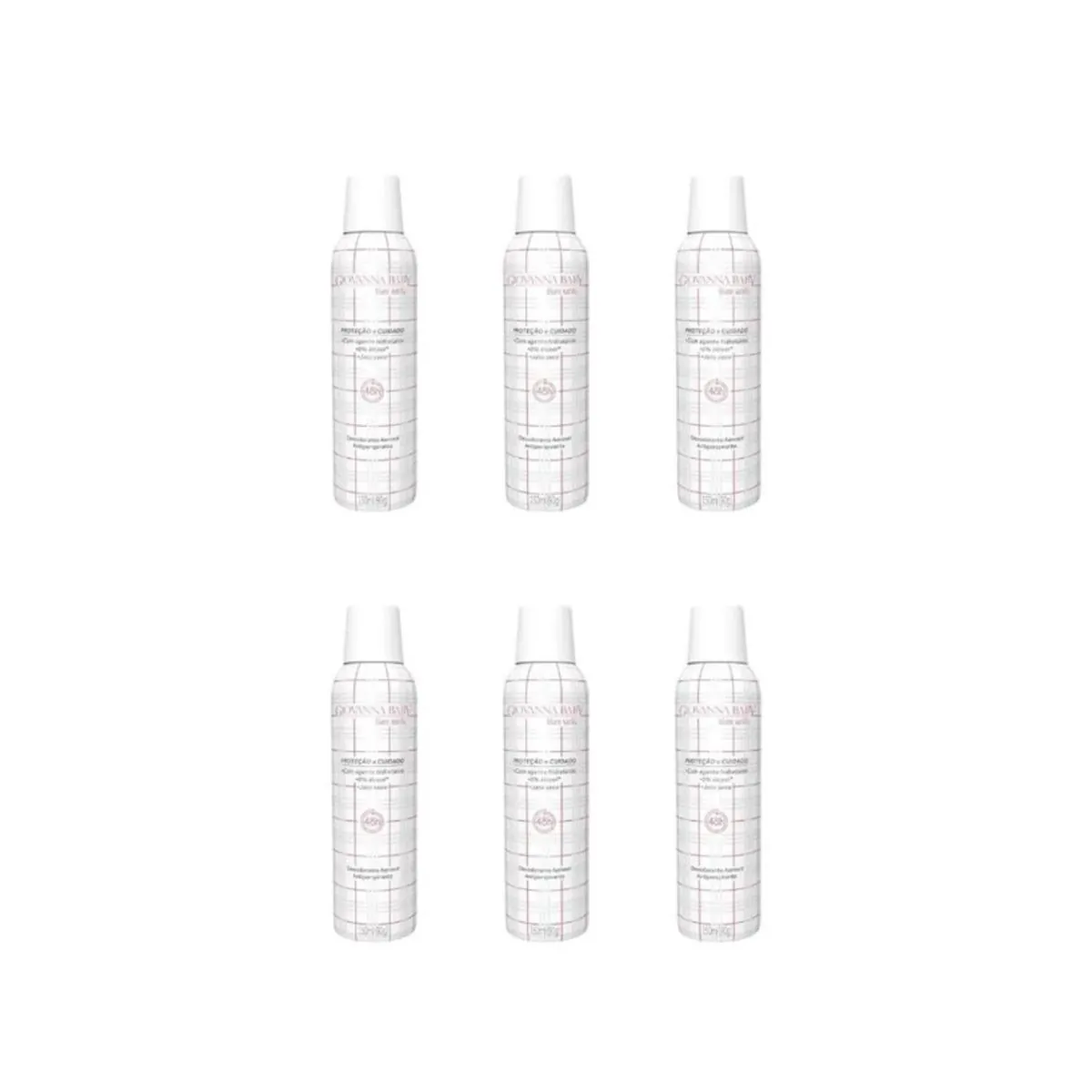 Kit c/9 Unidades de Desodorante Giovanna Baby Aero Blanc Vanilla 150ml cada