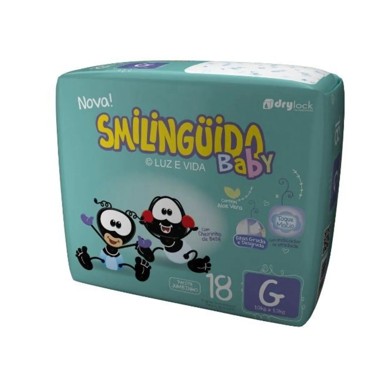 Kit 9 Fraldas Smilinguido Baby Jumbinho [G] 18 Um
