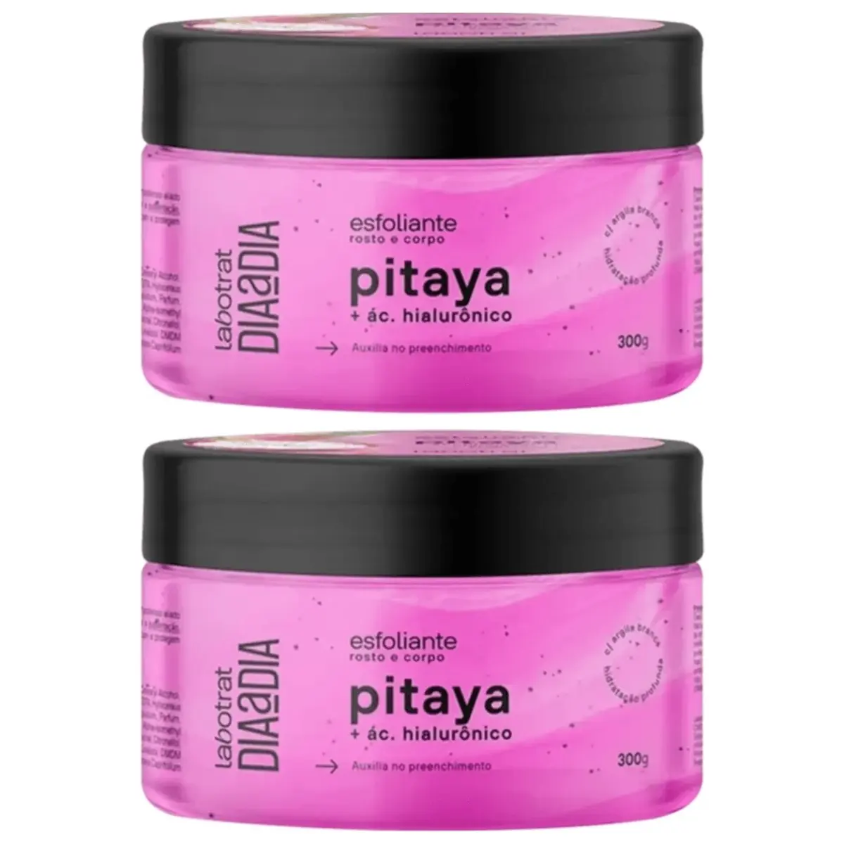 Kit c/2 Esfoliantes Pitaya 300g Corpo e Rosto Labotrat
