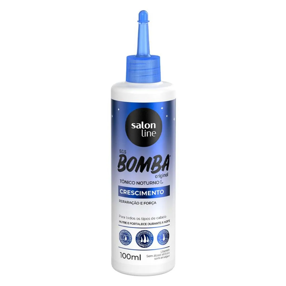 Kit c/2 Tônico Capilar Salon Line SOS Bomba Crescimento Noturno 100ml