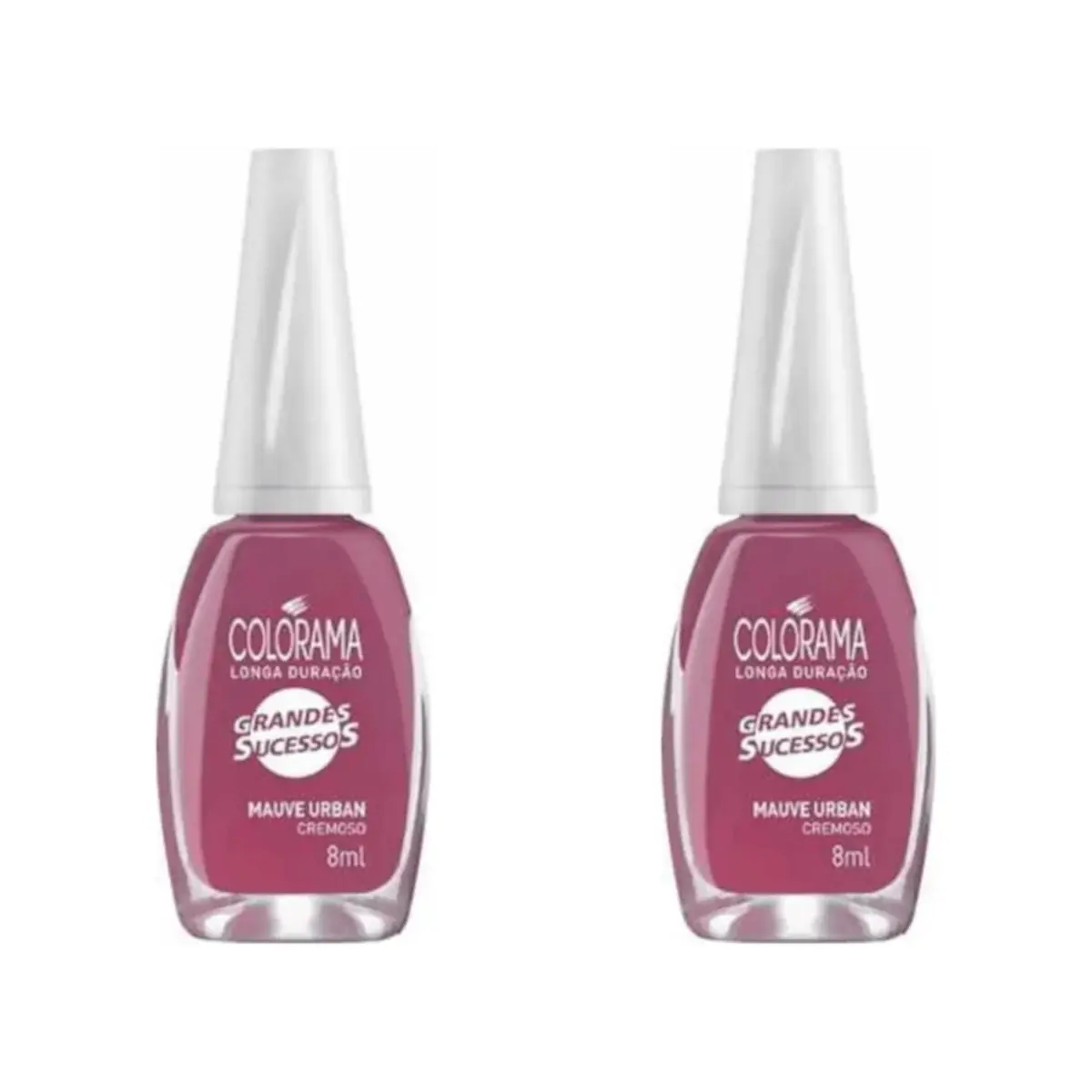 Kit c/2 Esmaltes Cremoso Colorama Grandes Sucessos Mauve Urban 8ml